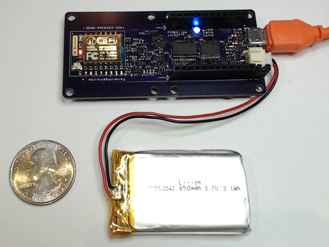 TSOC-ESP8266 with Battery